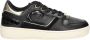 Cruyff Campo Low Lux Black Gold Zwart Leer Lage sneakers Dames - Thumbnail 1