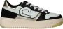 Cruyff Campo low lux black gold Zwart Leerlook Lage sneakers Dames - Thumbnail 1