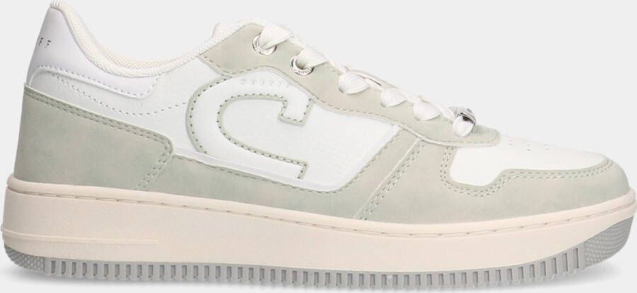 Cruyff campo low lux white pastel green dames sneakers