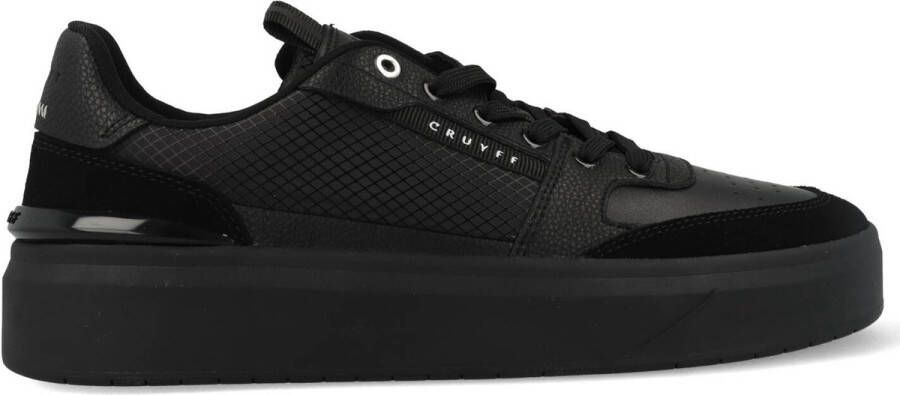 Cruyff Endorsed Tennis | Black Zwart Leer Lage sneakers