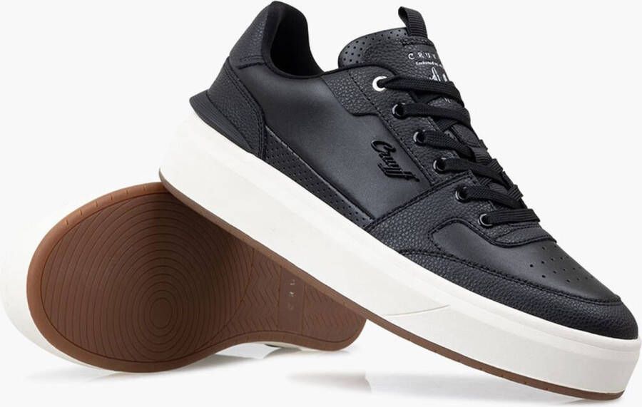 Cruyff Endorsed Tennis | black gold Zwart Leer Lage sneakers Heren