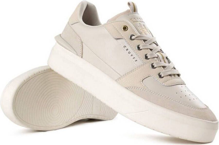 Cruyff Endorsed Tennis Sneakers Leren Sneaker Beige