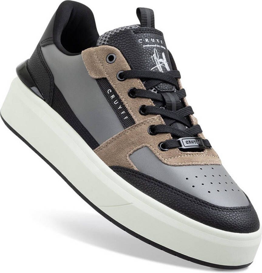 Cruyff Endorsed Tennis zwart grijs bruin sneakers heren (C )