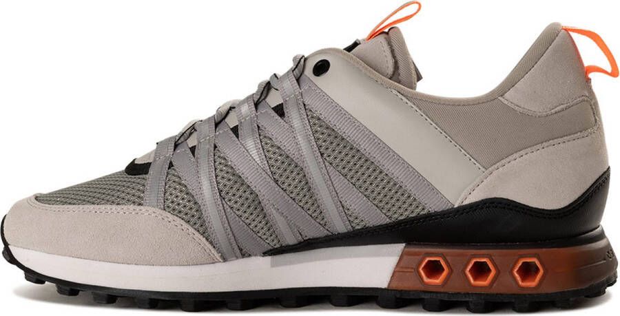 Cruyff Fearia Hex Sneakers Light Grey Fluo Orange Senior