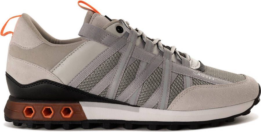 Cruyff Fearia Hex Sneakers Light Grey Fluo Orange Senior