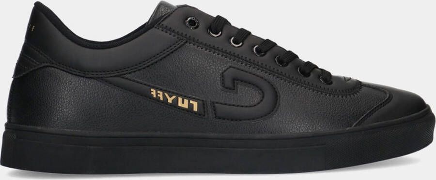 Cruyff Zwarte Sneaker met Gouden Accenten voor Heren Zwart Heren