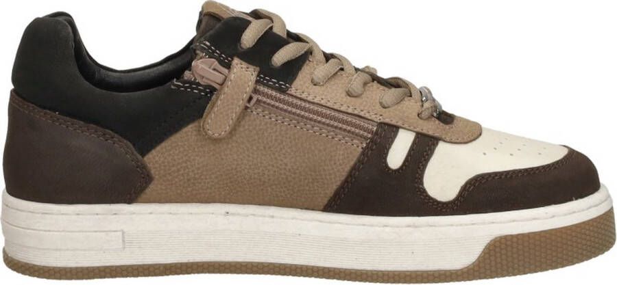 Cruyff Junior Trophy Mid Sneakers Leren Sneaker Jongens Bruin