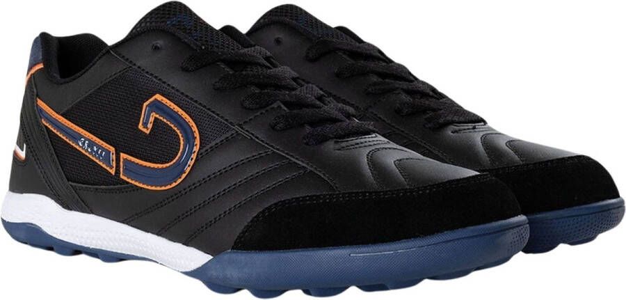 Cruyff Libra Foundation Turf Voetbalschoenen (TF) Zwart Wit Blauw Oranje