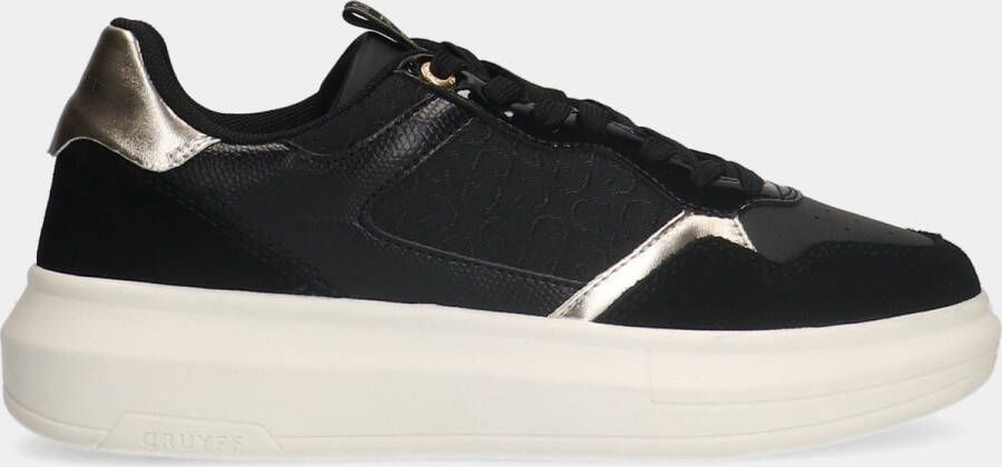 Cruyff pace court black gold dames sneakers