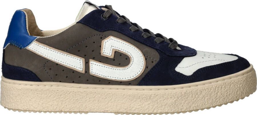 Cruyff Blauwe Leren Platform Sneaker Multicolor Heren