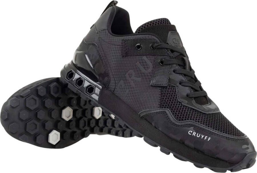 Cruyff Superbia Hex Zwart Leerlook Lage sneakers Heren