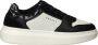 Cruyff Tennis court black white Zwart Leerlook Lage sneakers Dames - Thumbnail 1