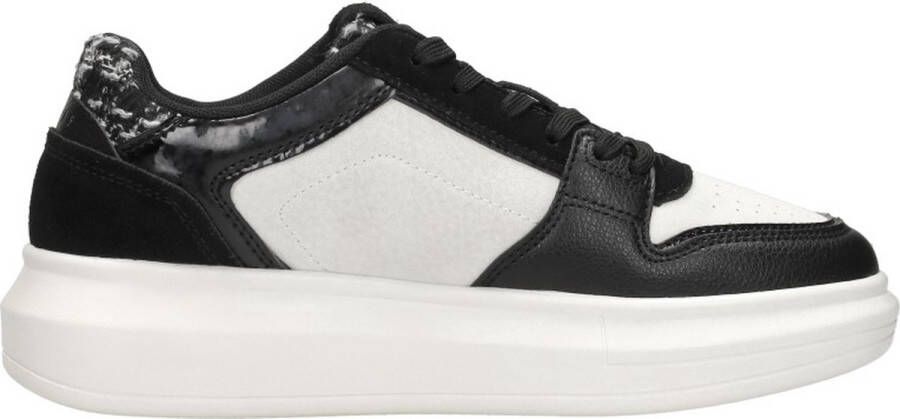 Cruyff Tennis court black white Zwart Leerlook Lage sneakers Dames - Foto 1