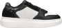 Cruyff Tennis court black white Zwart Leerlook Lage sneakers Dames - Thumbnail 1