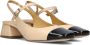 Ctwlk. Elegante Beige Leren Slingback Hakken Beige Dames - Thumbnail 2