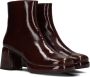 CTWLK Bambossa Enkellaarsjes Enkelboots met rits Dames Bruin - Thumbnail 2