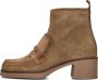 CTWLK Indy Enkellaarsjes Enkelboots met rits Dames Beige - Thumbnail 2