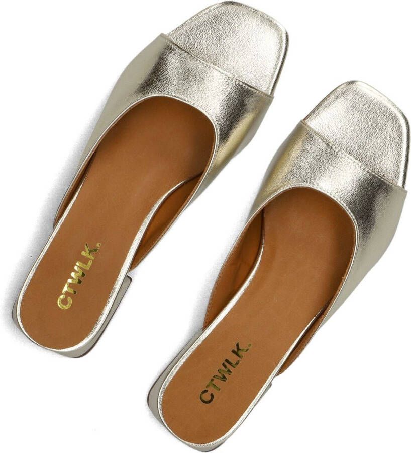 CTWLK Villa Slippers Dames Goud