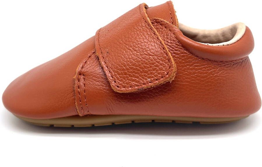 Cutieshoes Babyschoenen |Eerste loopschoentjes Echt Leer Cognac Orange - (18-24 maanden)