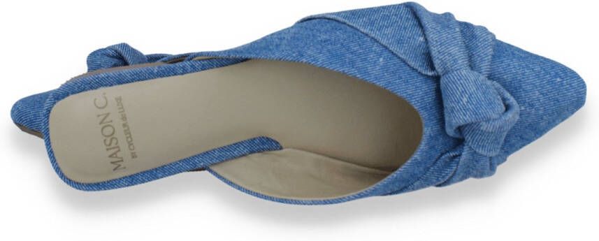 Cycleur De Luxe Dames Slipper Lily Jvams Suede BLAUW