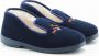 Damart Pantoffels Charentaises Thermolactyl Vrouwen Blauw - Thumbnail 1