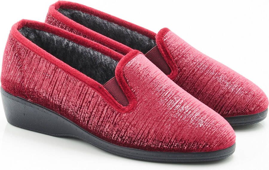 Damart Pantoffels iriserend Thermolactyl Vrouwen Rood