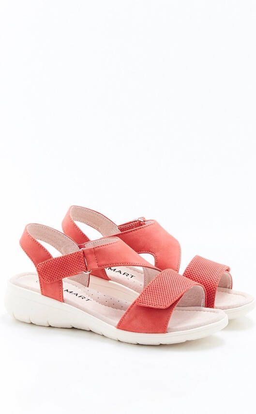 Damart Sandalen met sleehakken open Dames Roze