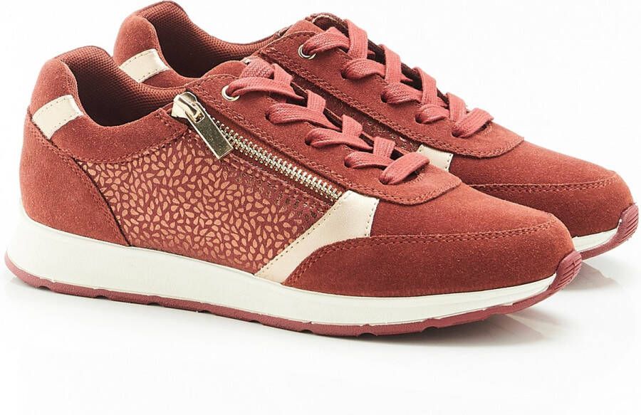 Damart Sneakers iriserend Amortyl Dames Rood