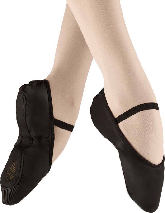 Dancer Dancewear balletschoen Elite hele zool zwart