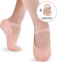 Dancer Dancewear Balletschoenen Eleve Meisjes Elastisch Canvas - Thumbnail 2