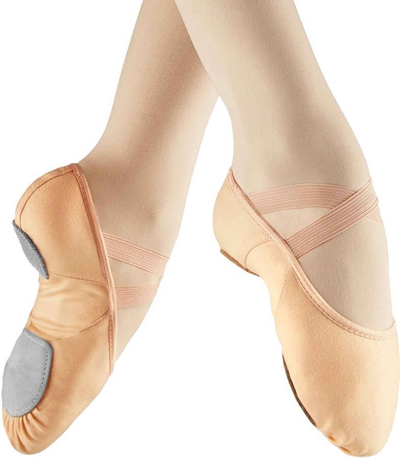 Dancer Dancewear Balletschoenen meisje Balletschoenen dames Zalmroze Balletschoenen Splitzool Sensation