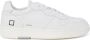 D.a.t.e. Witte leren sneakers met geperforeerde details White Heren - Thumbnail 1