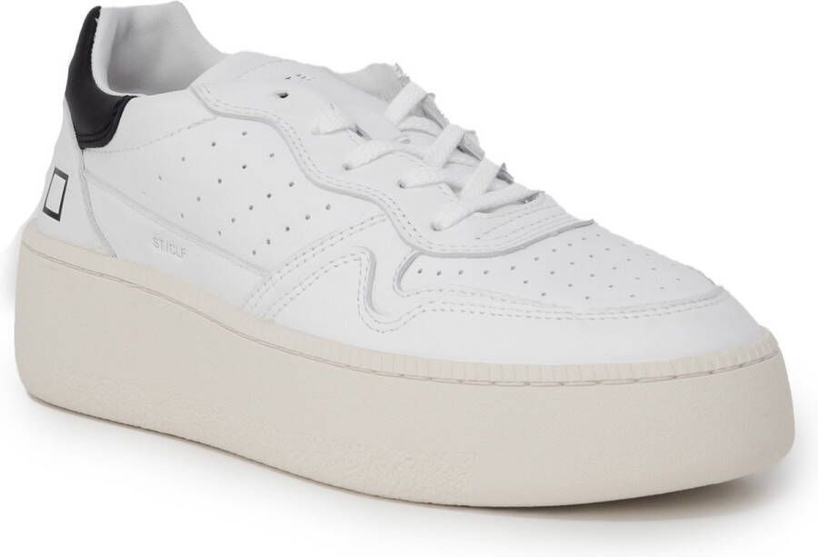 D.A.T.E. Leren Sneakers Met Rubberen Zool En Veters