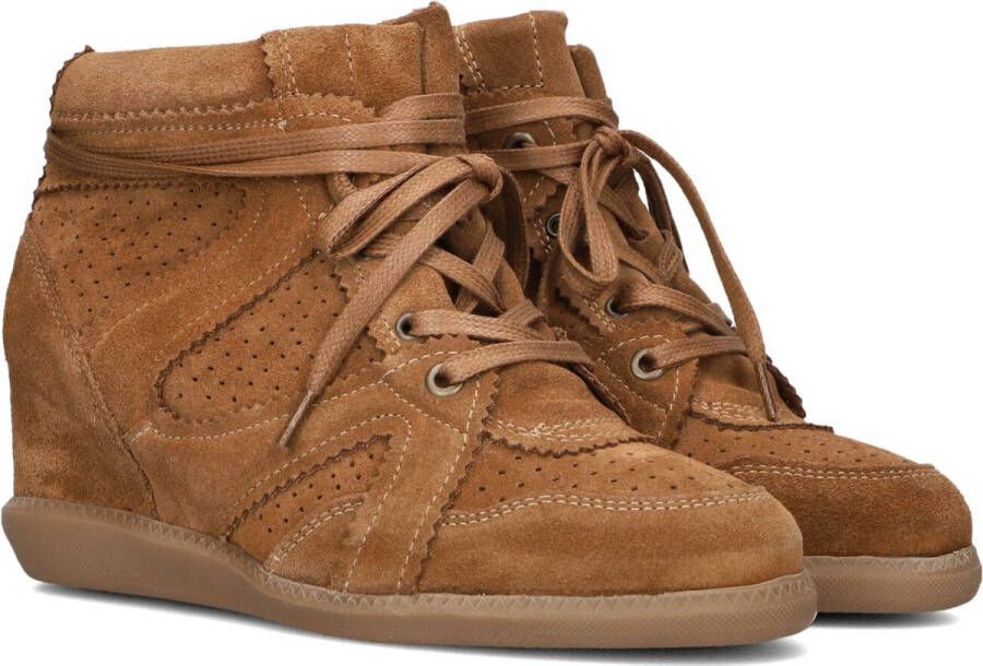 Deabused Ziggy Hoge sneakers Leren Sneaker Dames Bruin