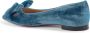 Dee Ocleppo Velvet Bow Ballerina Flats Blue Dames - Thumbnail 1