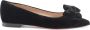 Dee Ocleppo Velvet Strik Ballerina Flats Black Dames - Thumbnail 1