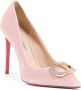 Dee Ocleppo Velvet Twist Pump met Leren Zool Pink Dames - Thumbnail 1