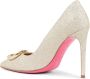 Dee Ocleppo Glitter Logo Pump Beige Dames - Thumbnail 1