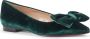 Dee Ocleppo Velvet Bow Ballerina Schoenen Green Dames - Thumbnail 1