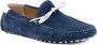 Dee Ocleppo Italiaanse Handgestikte Suède Loafer Rubberen Zool Blue Heren - Thumbnail 1