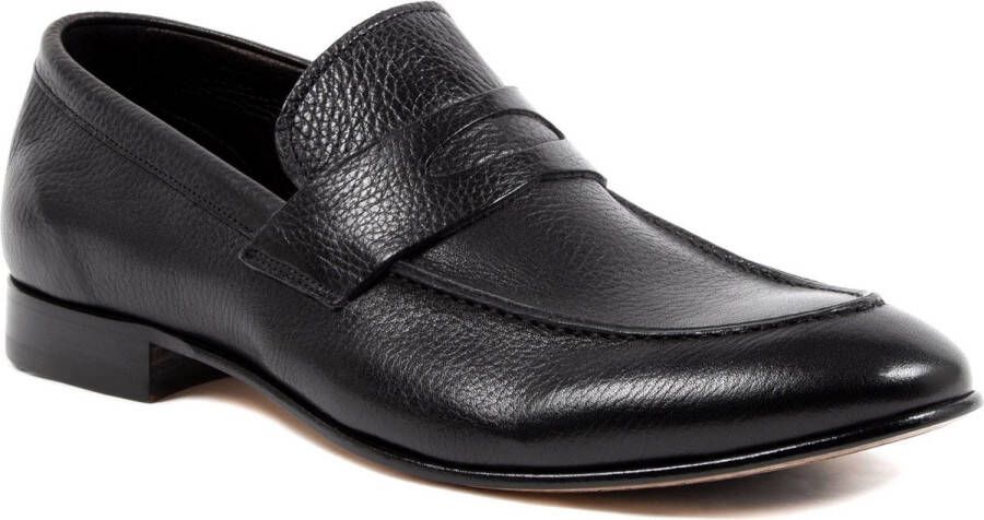 Dee Ocleppo Leren Penny Loafers Klassieke Stijl Black Heren