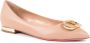 Dee Ocleppo Gouden Hakken Leren Ballerina Beige Dames - Thumbnail 1