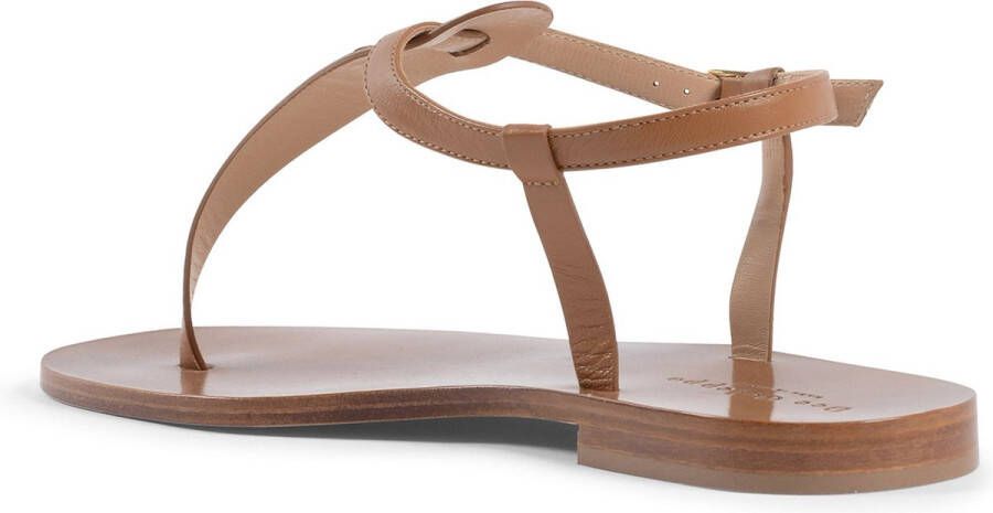 Dee Ocleppo Tropische Print Leren Sandalen Brown Dames