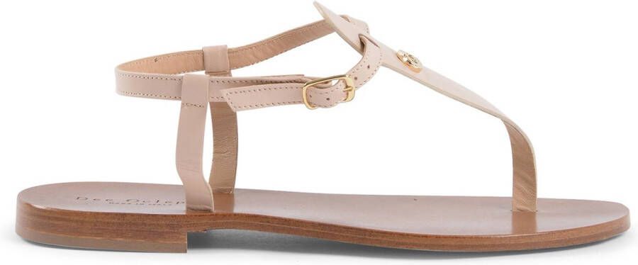 Dee Ocleppo Nude Leren Sandalen