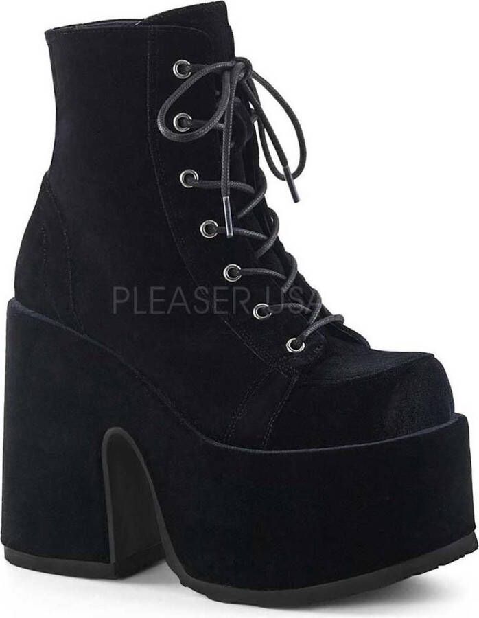 Demonia Cult CAMEL-203 Plateau Laarzen 37 Shoes Zwart