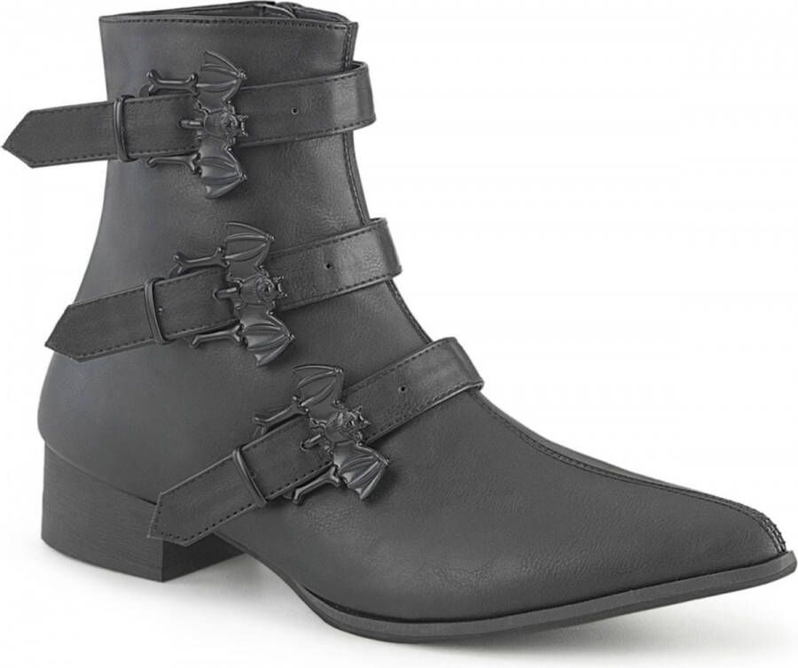 DemoniaCult WARLOCK-50-B Enkellaars 45 Shoes Zwart