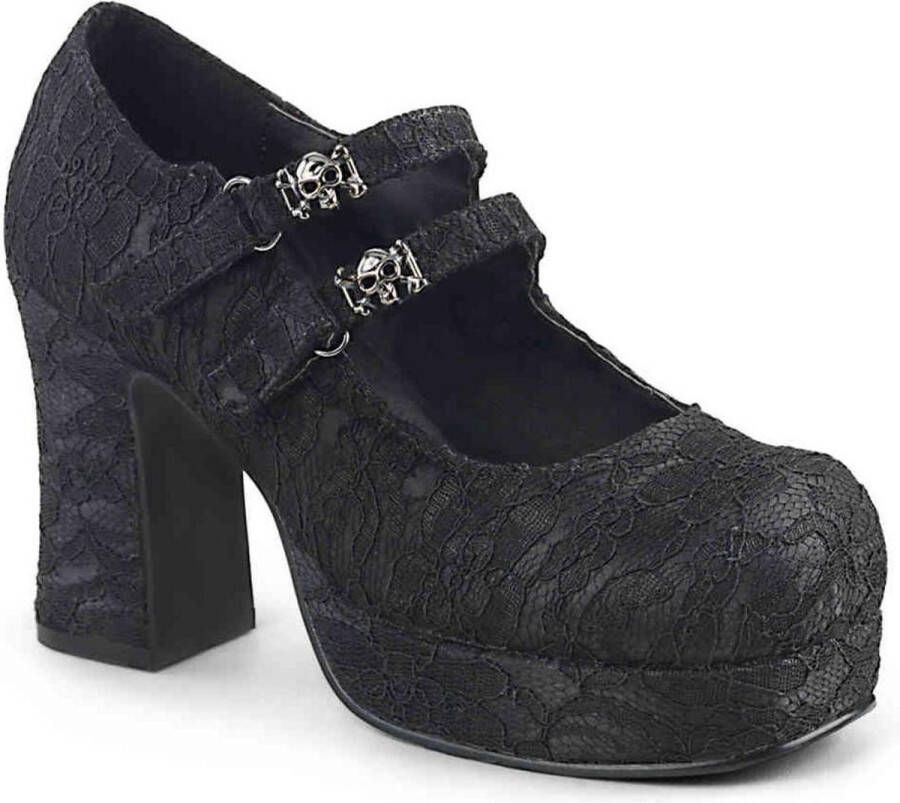 DemoniaCult GOTHIKA-09 Lage schoenen 42 Shoes Zwart