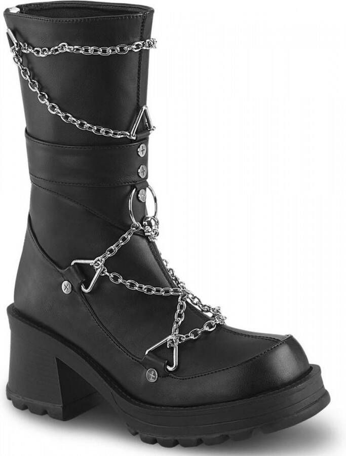 DemoniaCult BRATTY-120 Laarzen 39 Shoes Zwart