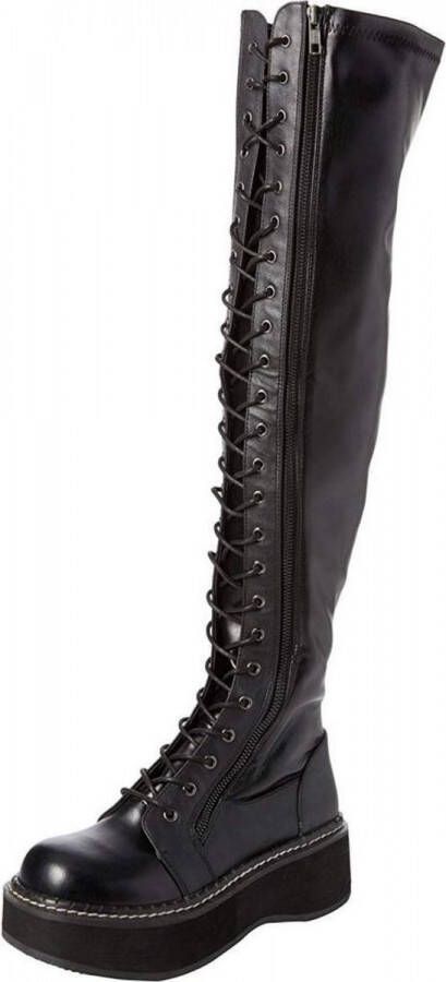 DemoniaCult EMILY-375 Overknee laarzen 35 Shoes Zwart