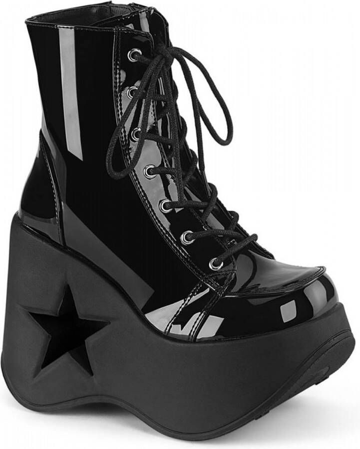 DemoniaCult DYNAMITE-106 Plateau Laarzen 36 Shoes Zwart